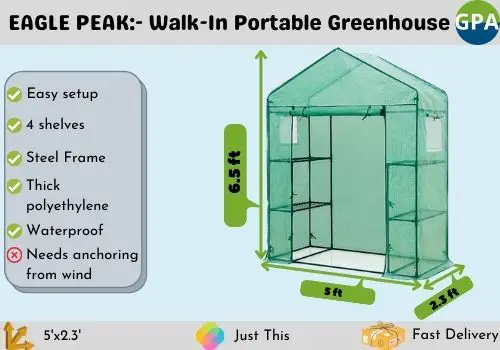 best portable walk-in greenhouse for the money
