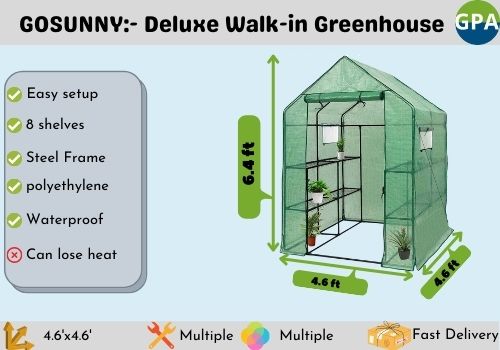 GOSUNNY Deluxe Walk-in Greenhouse