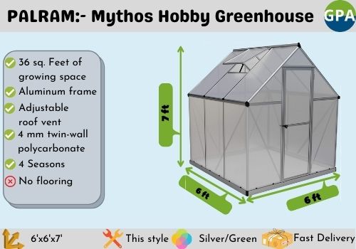 PALRAM Mythos Hobby Greenhouse