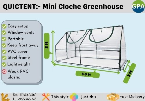 QUICTENT Mini Cloche Greenhouse