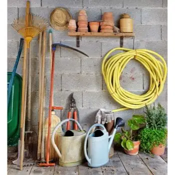 tools for a garden shed