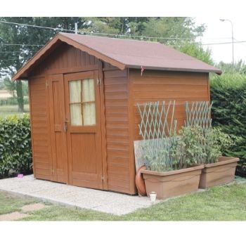 shed on concrete