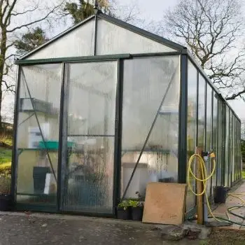 greenhouse in winter