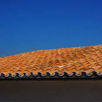 orange flat roof