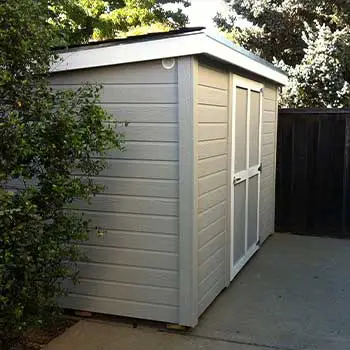 shed and fence